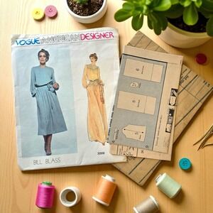 Vogue 2008 – Vintage Bill Blass for Vogue American Designer – Dress Pattern –...